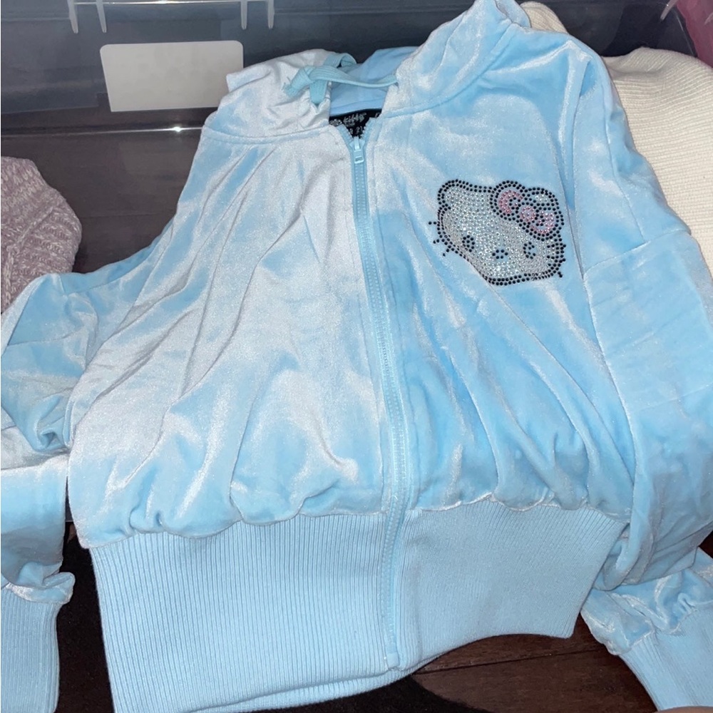 Hello Kitty and Friends Blue Velour Sweat Set